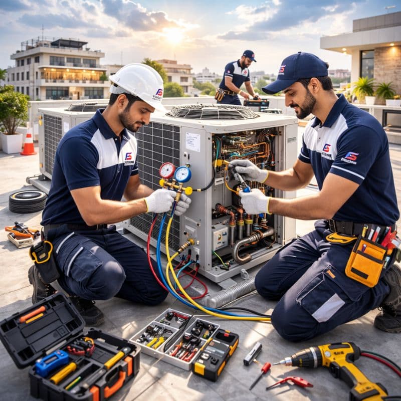 AC project at Hazratganj by Fidelity Solutions